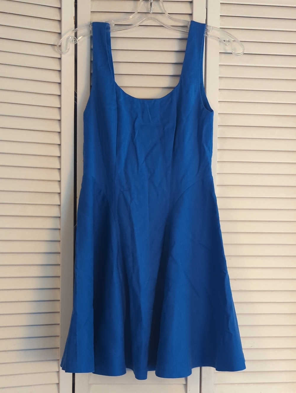 Alice + Olivia Cobalt Blue Fit And Flare Mini Dress XS